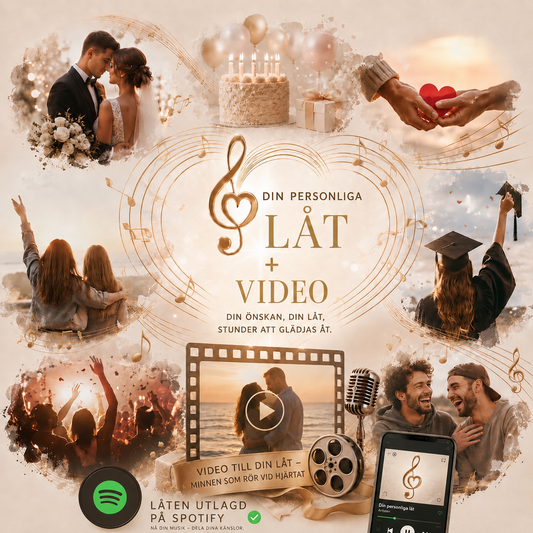 Paket 4 - Personlig låt och video + Spotify